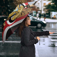 Personalised Yemen Independence Day Umbrella Awwam Temple With Coat Of Arms Proud - Wonder Print Shop