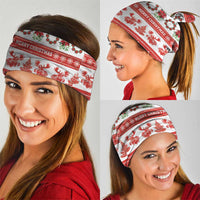 Canada Christmas Neck Gaiter Canadian Moose Maple Leaf Seamless Style - Wonder Print Shop
