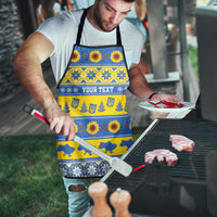 Ukraine Christmas Apron Tryzub With Map Folk Pattern - Wonder Print Shop