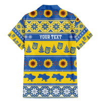 Personalised Ukraine Christmas Family Matching Mermaid Dress and Hawaiian Shirt Tryzub With Map Folk Pattern - Wonder Print Shop