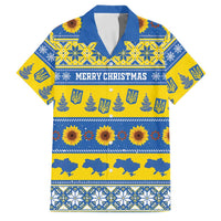 Personalised Ukraine Christmas Family Matching Puletasi and Hawaiian Shirt Tryzub With Map Folk Pattern - Wonder Print Shop