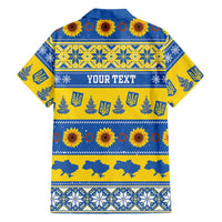 Personalised Ukraine Christmas Family Matching Puletasi and Hawaiian Shirt Tryzub With Map Folk Pattern - Wonder Print Shop