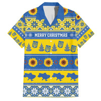 Personalised Ukraine Christmas Family Matching Summer Maxi Dress and Hawaiian Shirt Tryzub With Map Folk Pattern - Wonder Print Shop