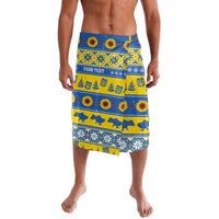 Personalised Ukraine Christmas Lavalava Tryzub With Map Folk Pattern - Wonder Print Shop