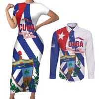 Cuba Liberation Day Couples Matching Short Sleeve Bodycon Dress and Long Sleeve Button Shirt Triumph Of The Revolution - Wonder Print Shop