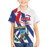 Cuba Liberation Day Family Matching Off The Shoulder Long Sleeve Dress and Hawaiian Shirt Triumph Of The Revolution - Wonder Print Shop