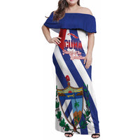 Cuba Liberation Day Family Matching Off Shoulder Maxi Dress and Hawaiian Shirt Triumph Of The Revolution - Wonder Print Shop