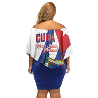 Cuba Liberation Day Family Matching Off Shoulder Short Dress and Hawaiian Shirt Triumph Of The Revolution - Wonder Print Shop