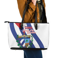 Cuba Liberation Day Leather Tote Bag Triumph Of The Revolution - Wonder Print Shop