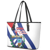 Cuba Liberation Day Leather Tote Bag Triumph Of The Revolution - Wonder Print Shop