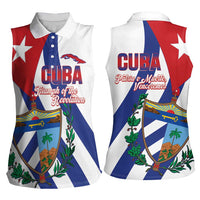 Cuba Liberation Day Women Sleeveless Polo Shirt Triumph Of The Revolution - Wonder Print Shop