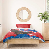 Slovakia Restoration Day Bedding Set Happy 1st Of January - Slovak Golden Eagle - Wonder Print Shop