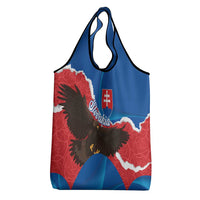 Slovakia Restoration Day Grocery Bag Happy 1st Of January - Slovak Golden Eagle