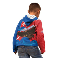 Slovakia Restoration Day Kid Hoodie Happy 1st Of January - Slovak Golden Eagle - Wonder Print Shop