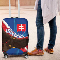 Slovakia Restoration Day Luggage Cover Happy 1st Of January - Slovak Golden Eagle - Wonder Print Shop