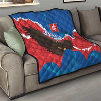 Slovakia Restoration Day Quilt Happy 1st Of January - Slovak Golden Eagle - Wonder Print Shop