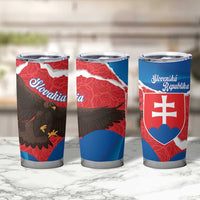 Slovakia Restoration Day Tumbler Cup Happy 1st Of January - Slovak Golden Eagle - Wonder Print Shop