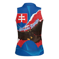 Slovakia Restoration Day Women Sleeveless Polo Shirt Happy 1st Of January - Slovak Golden Eagle - Wonder Print Shop