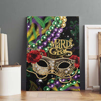 Mardi Gras 2025 Canvas Wall Art Beadeds With Gorgeous Mask - Wonder Print Shop
