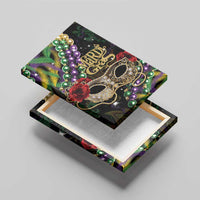 Mardi Gras 2025 Canvas Wall Art Beadeds With Gorgeous Mask - Wonder Print Shop