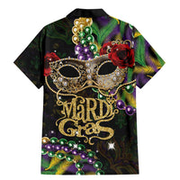 Mardi Gras 2025 Family Matching Mermaid Dress and Hawaiian Shirt Beadeds With Gorgeous Mask - Wonder Print Shop