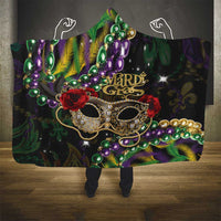 Mardi Gras 2025 Hooded Blanket Beadeds With Gorgeous Mask
