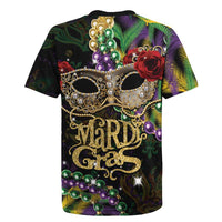 Mardi Gras 2025 Rugby Jersey Beadeds With Gorgeous Mask - Wonder Print Shop