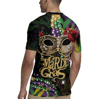 Mardi Gras 2025 Rugby Jersey Beadeds With Gorgeous Mask - Wonder Print Shop