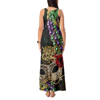 Mardi Gras 2025 Tank Maxi Dress Beadeds With Gorgeous Mask - Wonder Print Shop