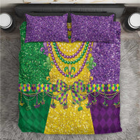 Mardi Gras Bedding Set Beadeds Necklace With Fleur De Lis - Wonder Print Shop