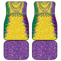 Mardi Gras Car Mats Beadeds Necklace With Fleur De Lis - Wonder Print Shop