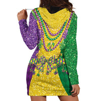 Mardi Gras Hoodie Dress Beadeds Necklace With Fleur De Lis - Wonder Print Shop