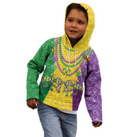 Mardi Gras Kid Hoodie Beadeds Necklace With Fleur De Lis - Wonder Print Shop
