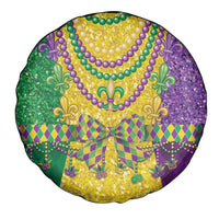Mardi Gras Spare Tire Cover Beadeds Necklace With Fleur De Lis - Wonder Print Shop