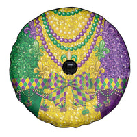 Mardi Gras Spare Tire Cover Beadeds Necklace With Fleur De Lis - Wonder Print Shop