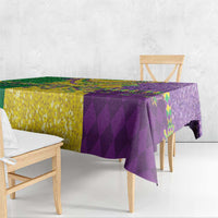 Mardi Gras Tablecloth Beadeds Necklace With Fleur De Lis - Wonder Print Shop