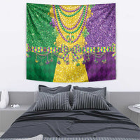Mardi Gras Tapestry Beadeds Necklace With Fleur De Lis - Wonder Print Shop