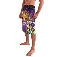 King Mask Mardi Gras Lavalava Let's Party Beadeds With Fleur De Lis - Wonder Print Shop