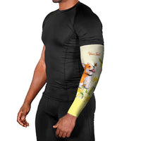 Personalised Wales Corgi and Daffodil Arm Sleeves Welsh Dog Lovers - Wonder Print Shop