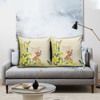 Wales Corgi and Daffodil Pillow Cover Welsh Dog Lovers - Wonder Print Shop