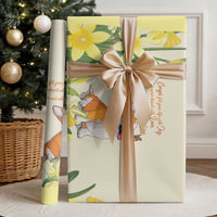 Wales Corgi and Daffodil Wrapping Paper Welsh Dog Lovers - Wonder Print Shop