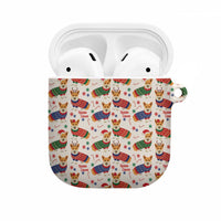Wales Corgi Christmas AirPods Case Nadolig Llawen Welsh Dog Seamless Vibes - Wonder Print Shop