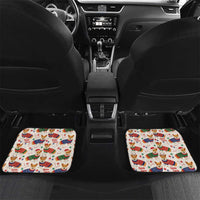 Wales Corgi Christmas Car Mats Nadolig Llawen Welsh Dog Seamless Vibes - Wonder Print Shop