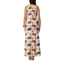 Wales Corgi Christmas Family Matching Tank Maxi Dress and Hawaiian Shirt Nadolig Llawen Welsh Dog Seamless Vibes - Wonder Print Shop