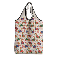 Wales Corgi Christmas Grocery Bag Nadolig Llawen Welsh Dog Seamless Vibes - Wonder Print Shop