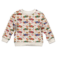 Wales Corgi Christmas Kid Ugly Christmas Sweater Nadolig Llawen Welsh Dog Seamless Vibes - Wonder Print Shop