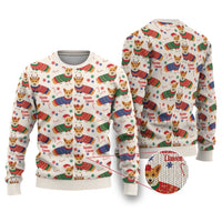 Wales Corgi Christmas Ugly Christmas Sweater Nadolig Llawen Welsh Dog Seamless Vibes - Wonder Print Shop