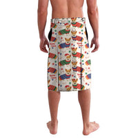 Wales Corgi Christmas Lavalava Nadolig Llawen Welsh Dog Seamless Vibes - Wonder Print Shop