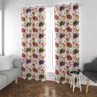 Wales Corgi Christmas Window Curtain Nadolig Llawen Welsh Dog Seamless Vibes - Wonder Print Shop