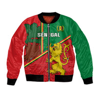 Senegal Football Bomber Jacket 2024 Go Champions Lions De La Teranga - Wonder Print Shop